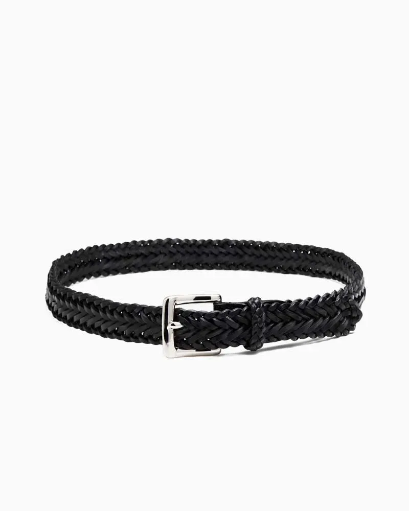 P0009 34Mm Herringbone Plaited Belt