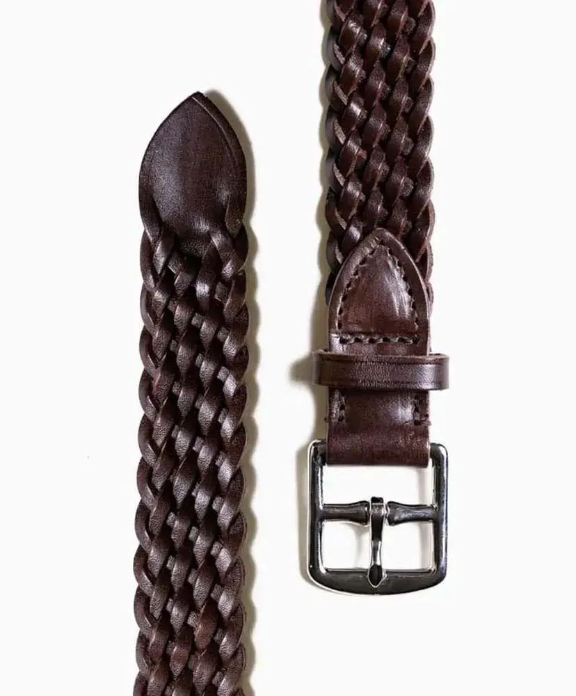 P0058 28Mm Basket Weave Plaited Belt