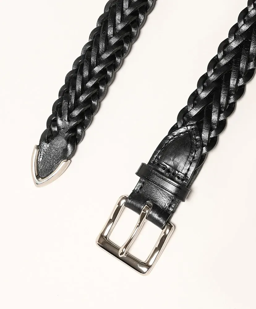 P0300 Russet Plaited Belt With Tip