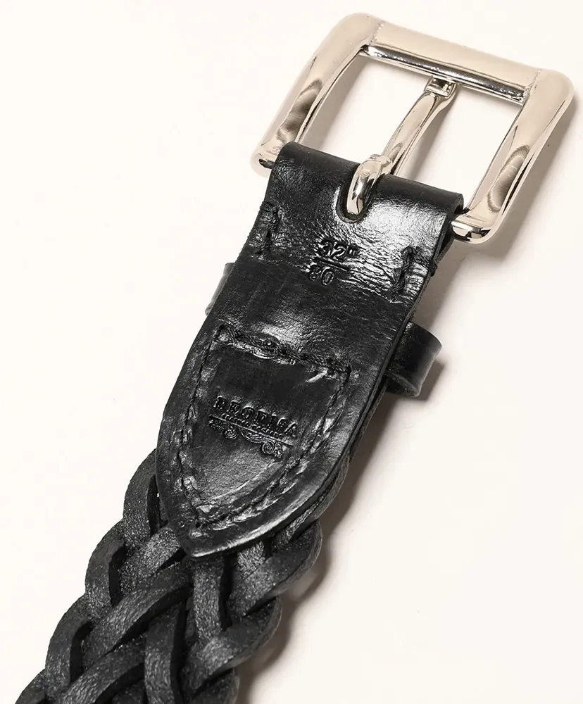 P0300 Russet Plaited Belt With Tip