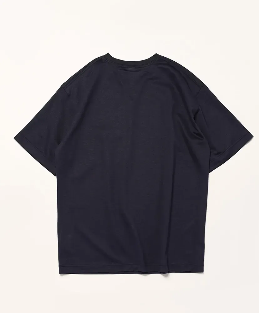 Lyocell Jersey Stitch Crew Neck S/S Pocket Tee