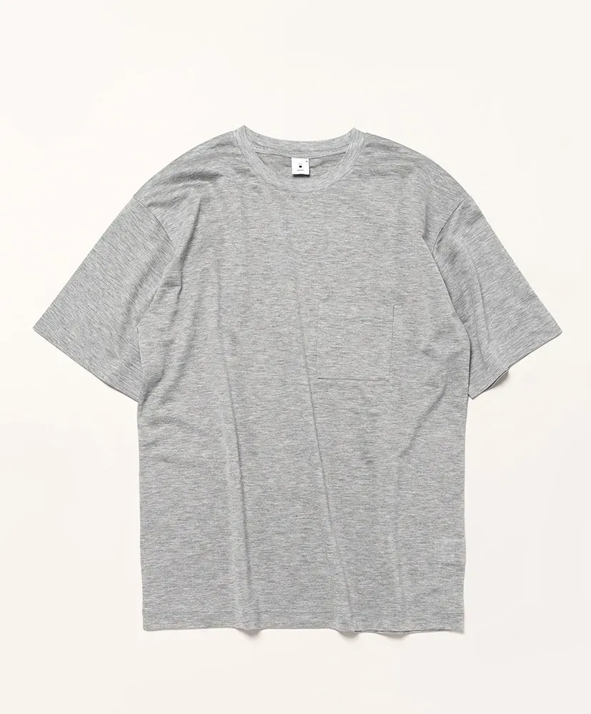 Lyocell Jersey Stitch Crew Neck S/S Pocket Tee