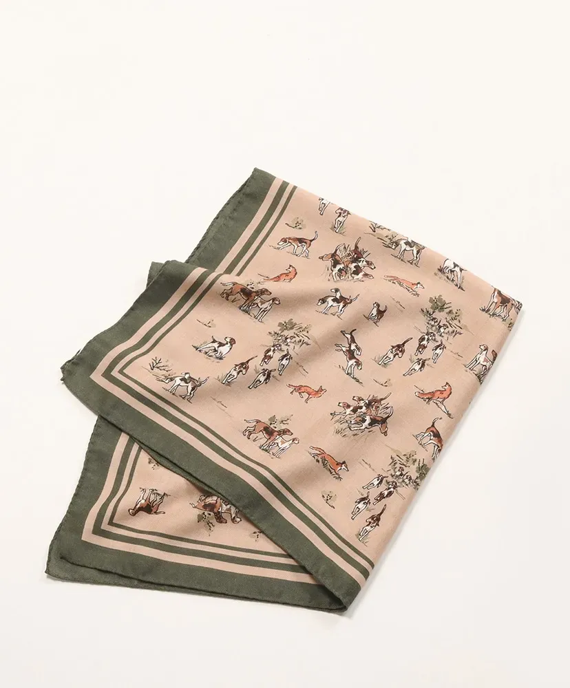 Cashmere Silk Scarf - Dog