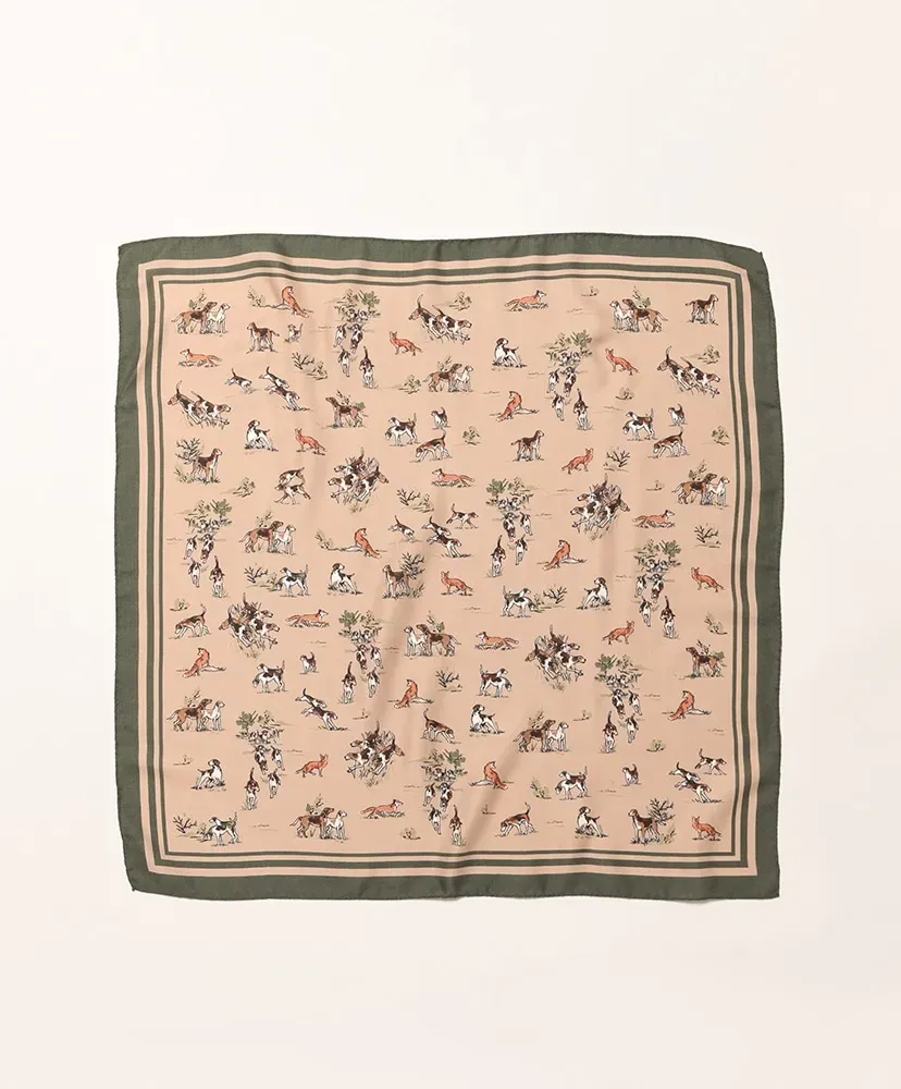 Cashmere Silk Scarf - Dog