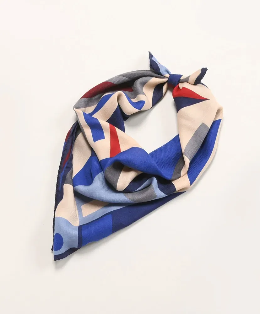 Cashmere Silk Scarf - Geometry