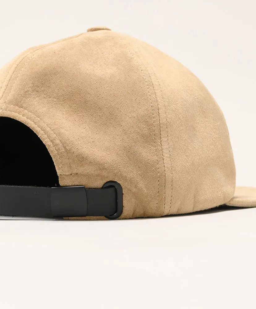Suede Leather Baseball Cap