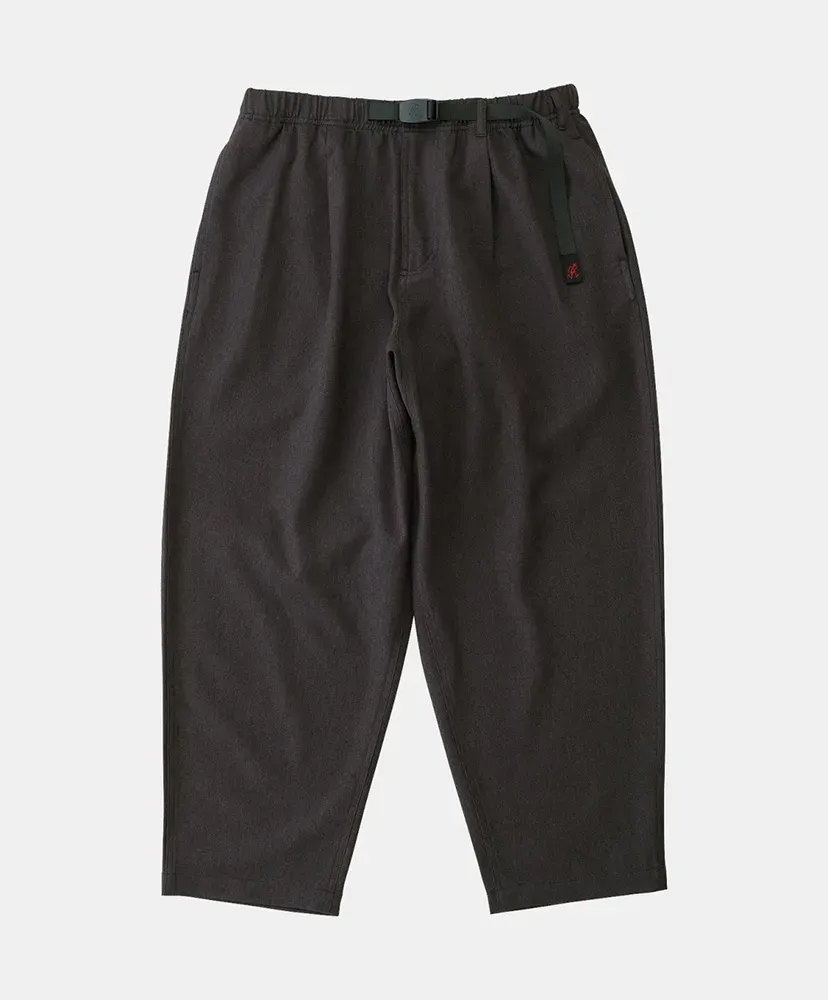 Wool Like Wide Tapered Pant
