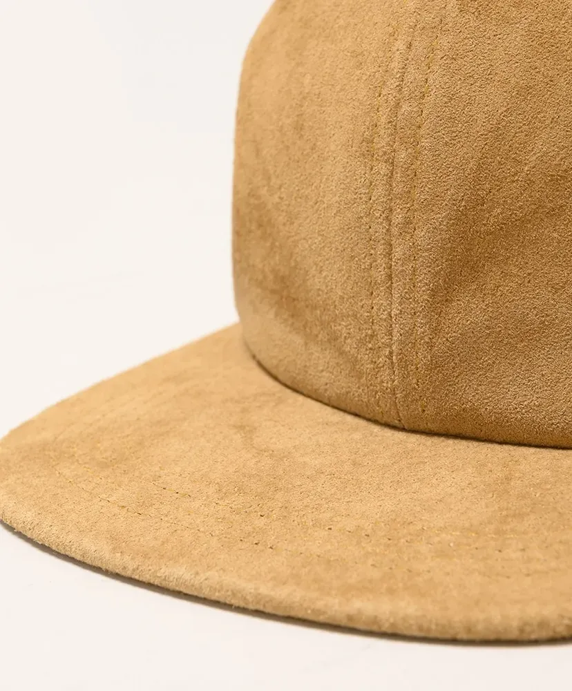 Suede Leather Baseball Cap