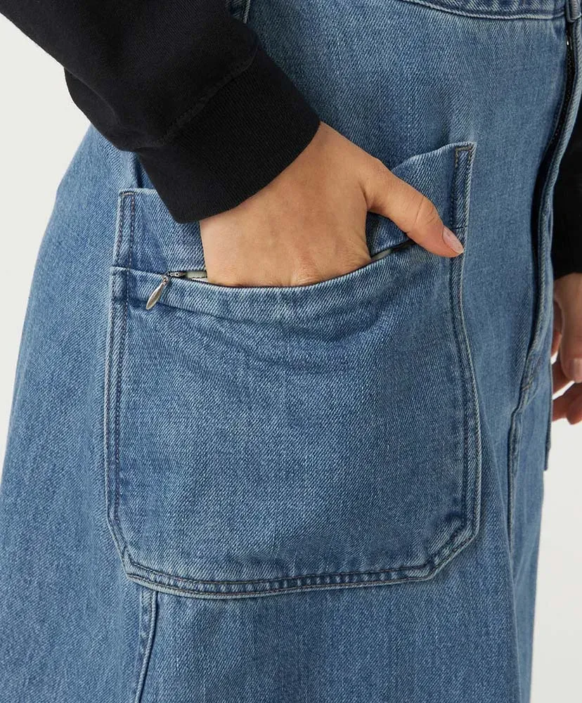 Denim Field Skirt