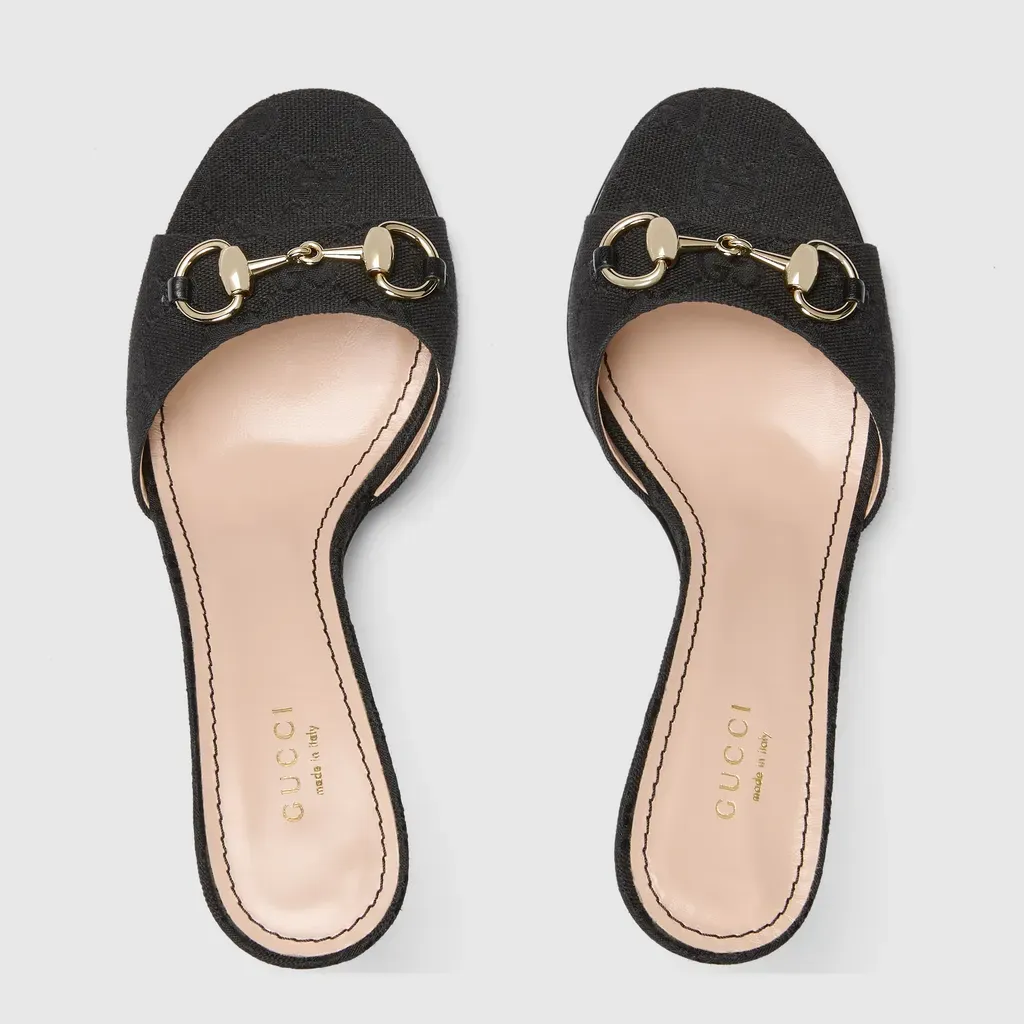 Slide Sandal With Horsebit