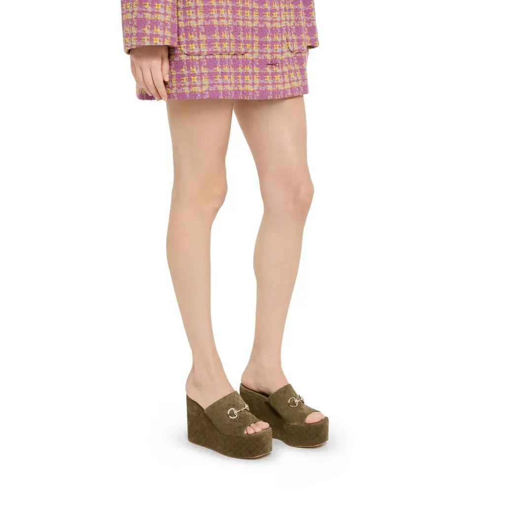 Wedge Sandal With Horsebit