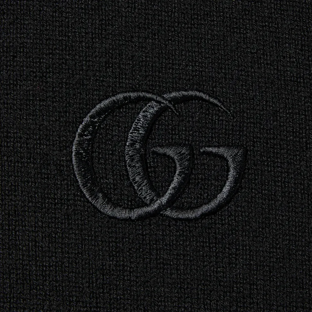 Knit Wool Top With Embroidery