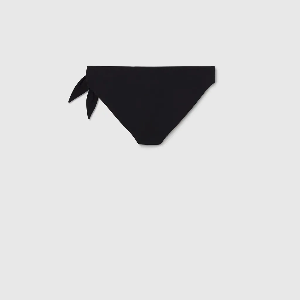Stretch Jersey Swim Briefs With Knot