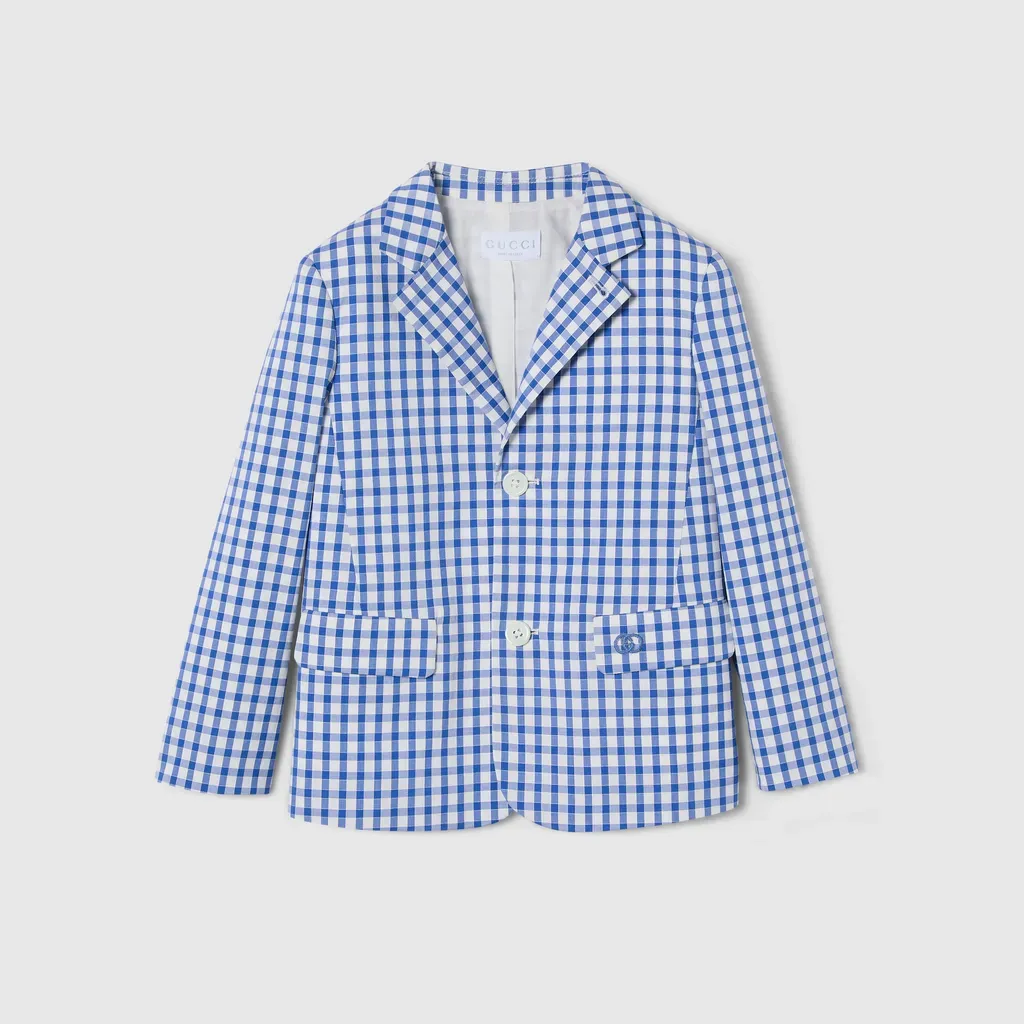 Children's Gingham Cotton Jacket