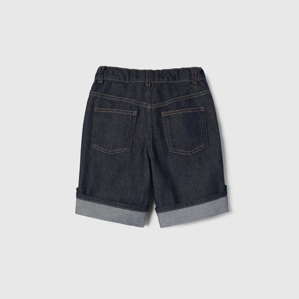 Children's Denim Shorts With Web