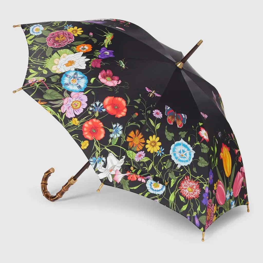 Flora Print Nylon Umbrella