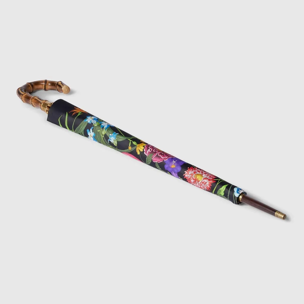 Flora Print Nylon Umbrella
