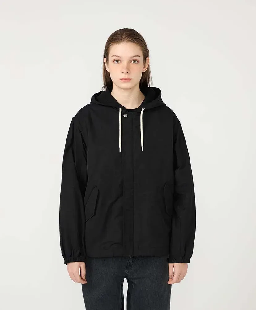 Nylon Twill Hooded Jacket
