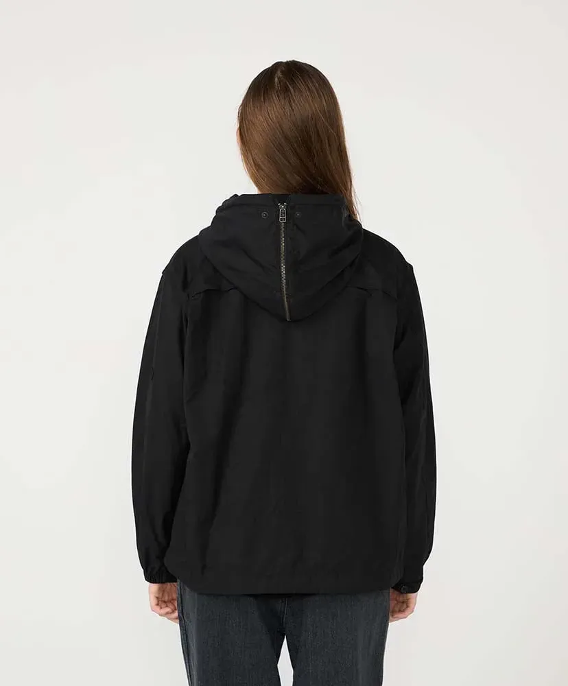 Nylon Twill Hooded Jacket