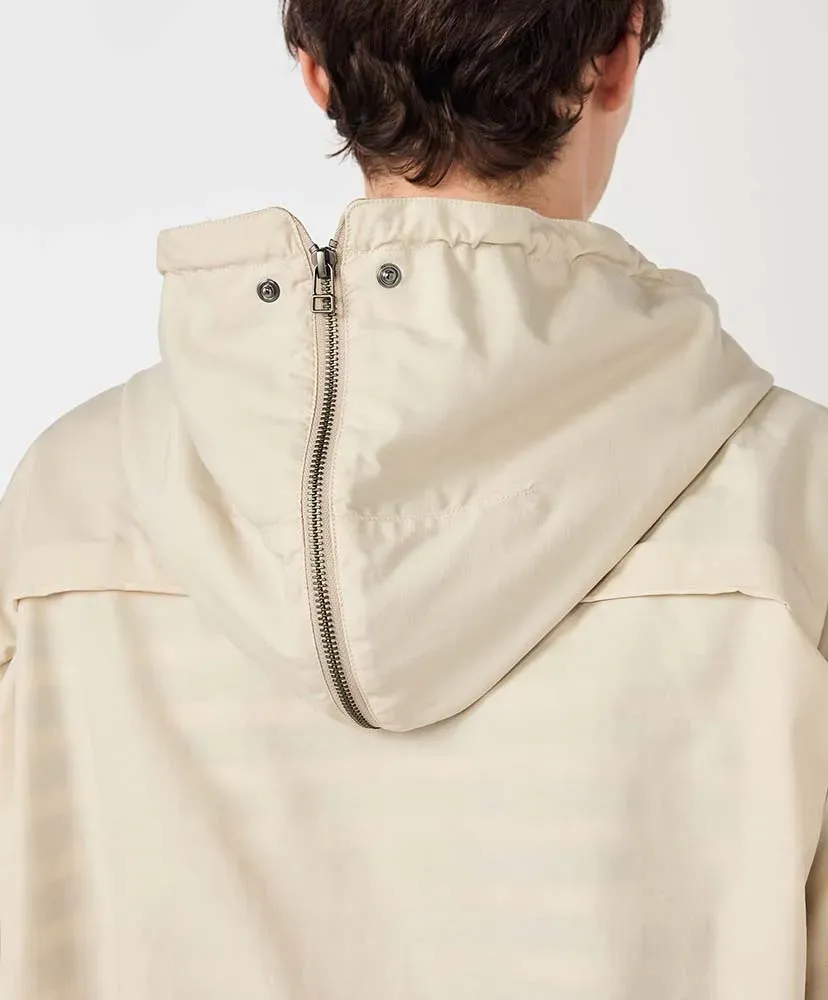 Nylon Twill Hooded Jacket