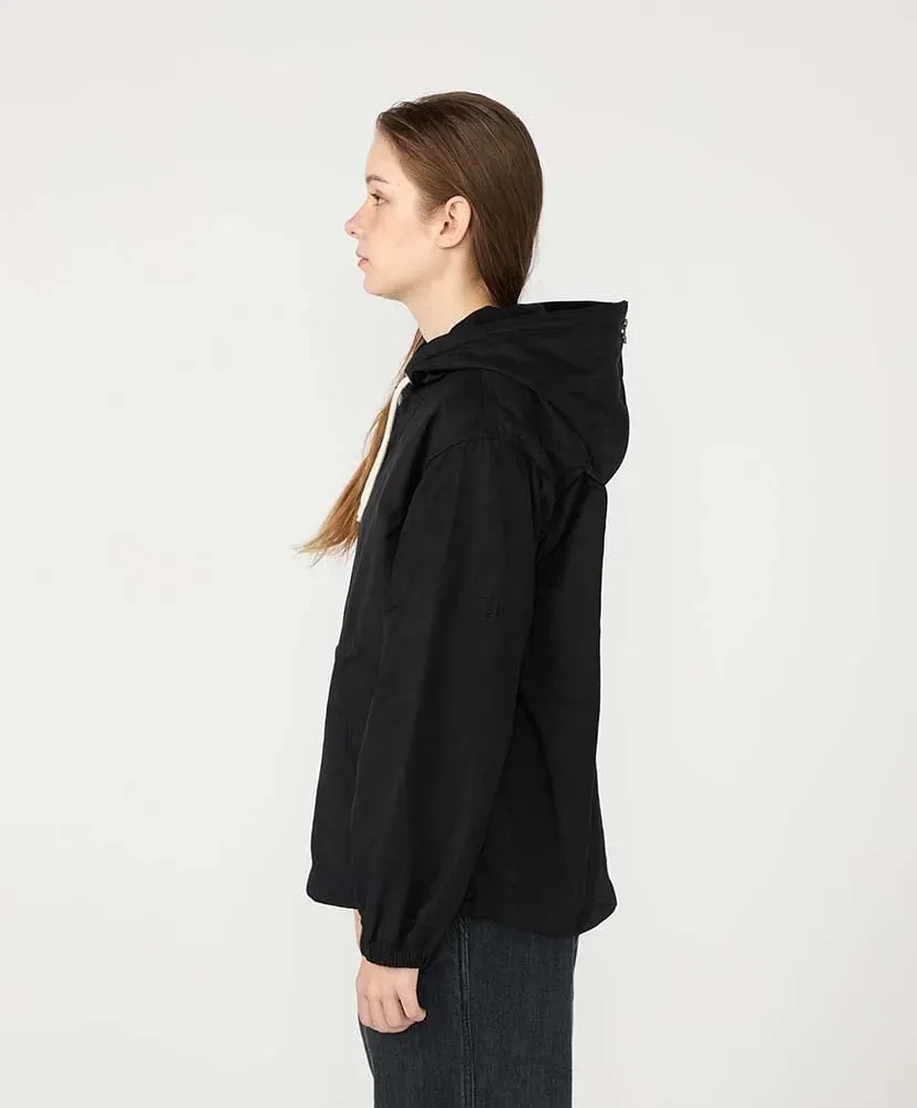 Nylon Twill Hooded Jacket