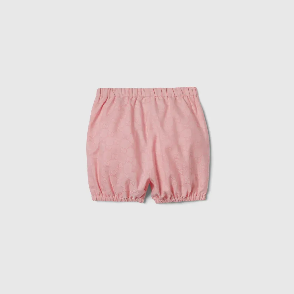 Baby Gg Cotton Jacquard Shorts
