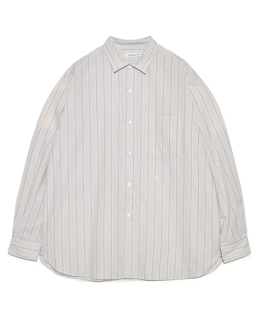 Regular Collar Stripe Wind Shirt