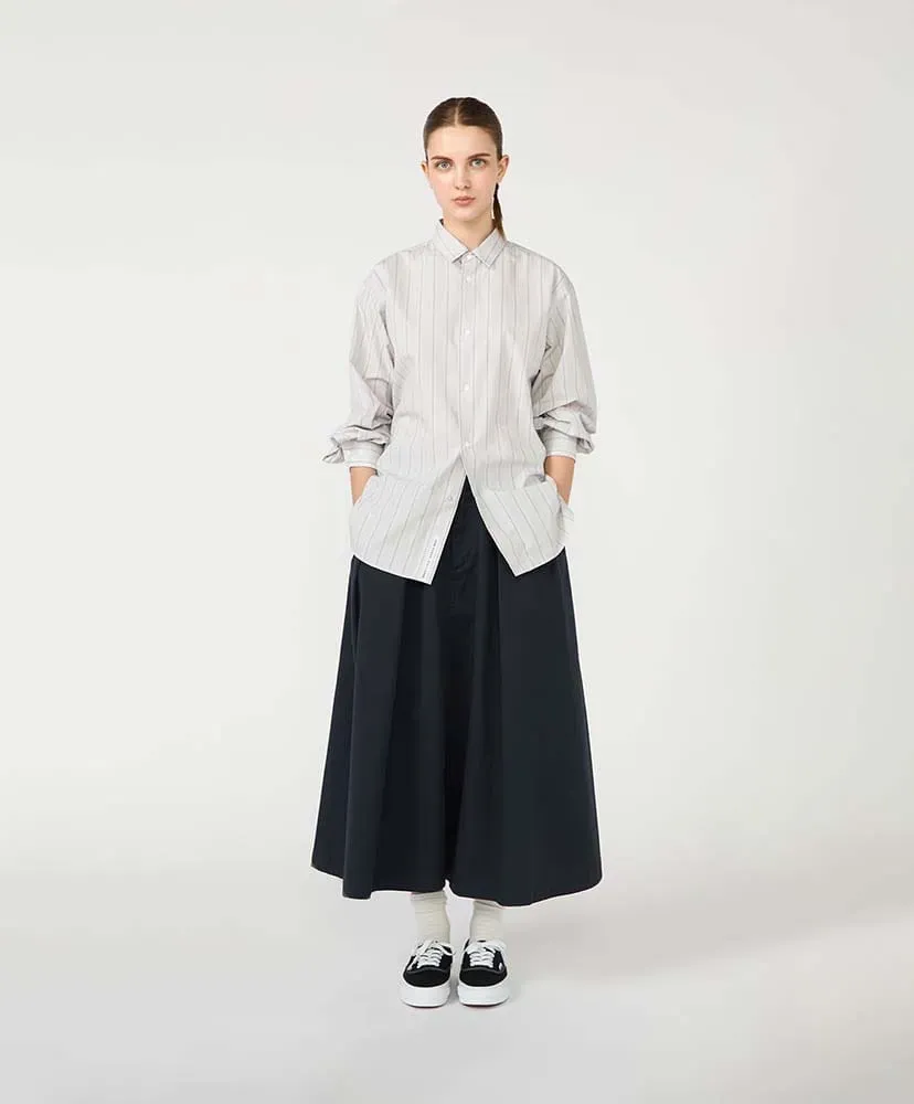 Regular Collar Stripe Wind Shirt