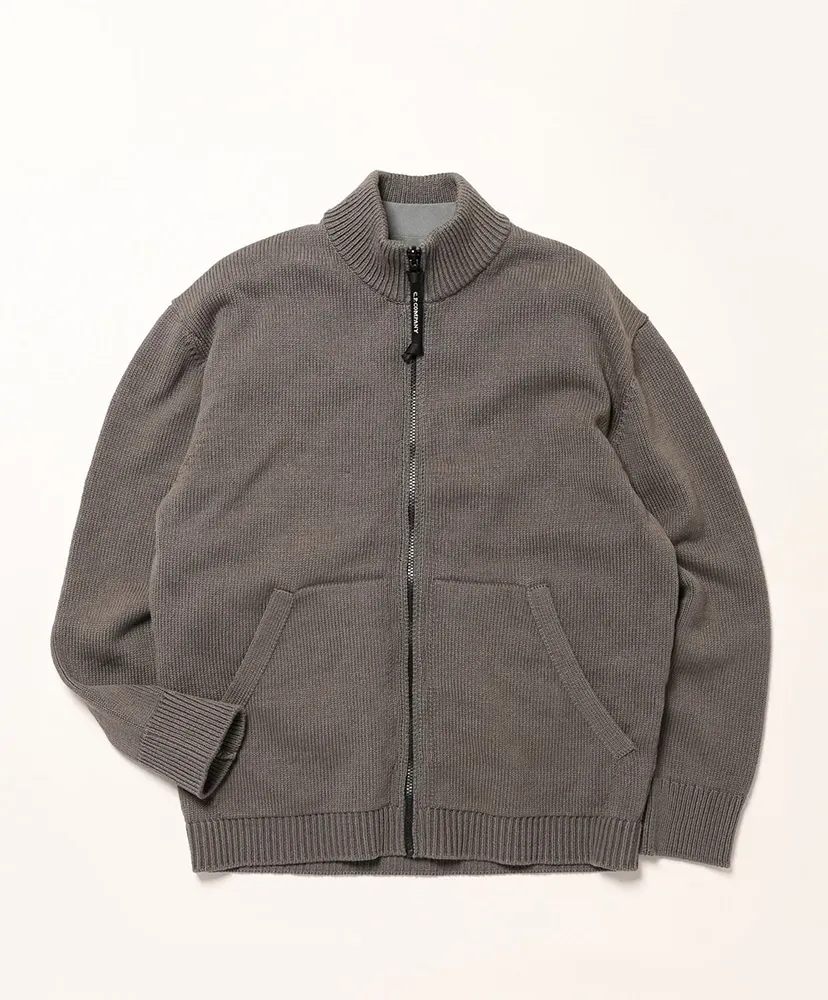 Cotton Mixed Zipped Cardigan