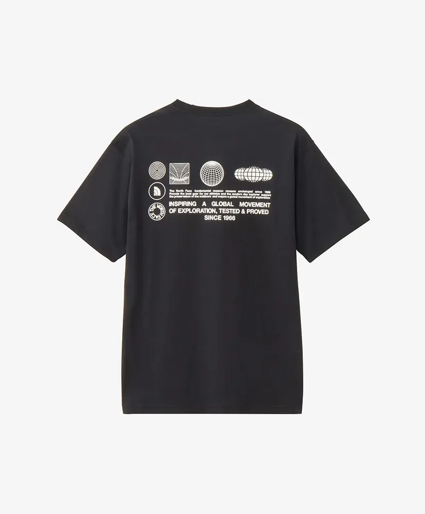S/S Fd Globe Grid Cotton Tee