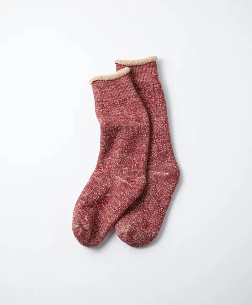 Double Face Crew Socks Merinowool & Brown Og