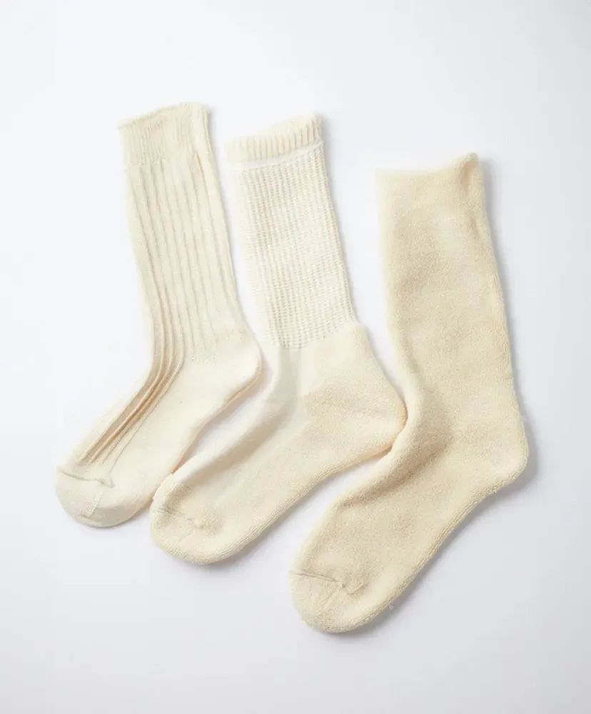 Organic Daily 3 Pack Crew Socks
