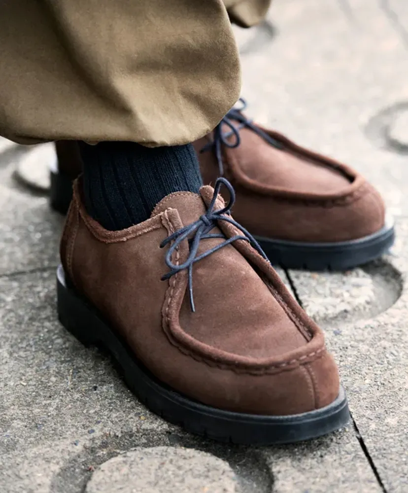 Cotton Wool Ribbed Crew Socks