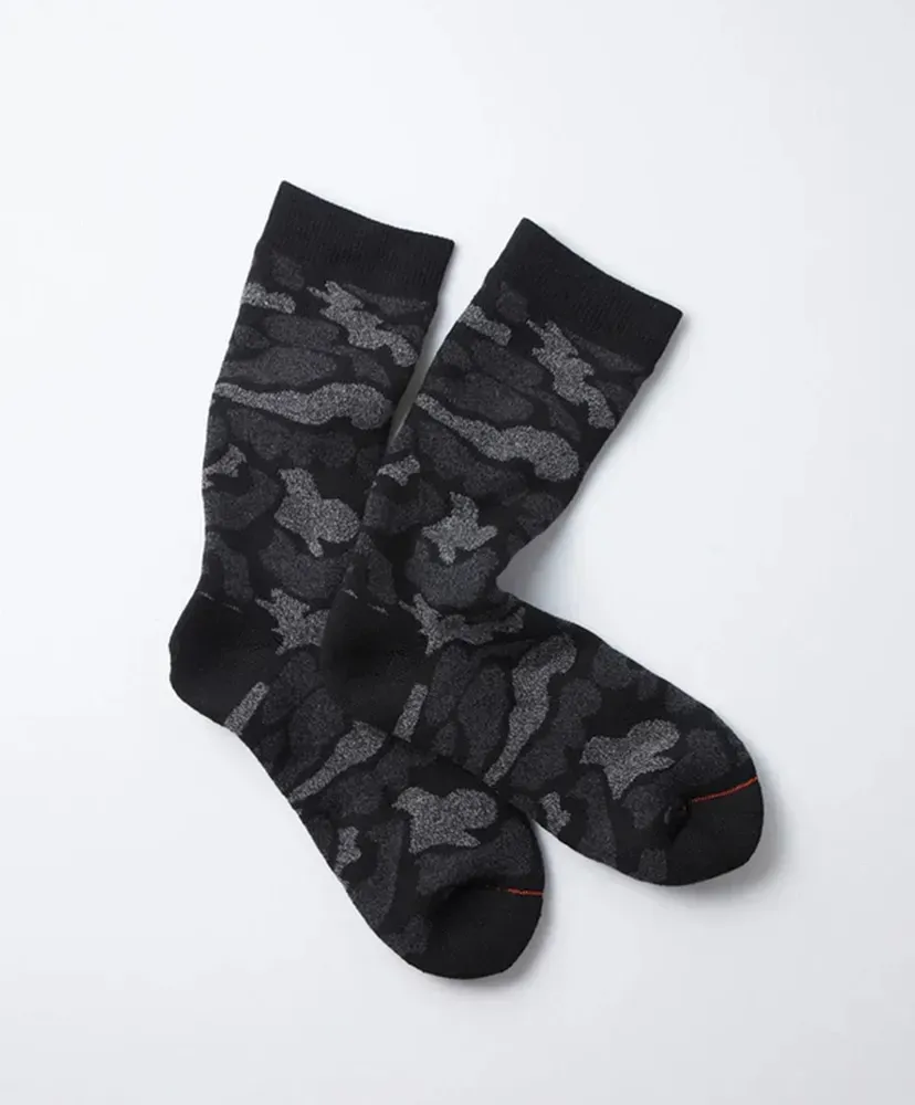 Pile Camo Crew Socks