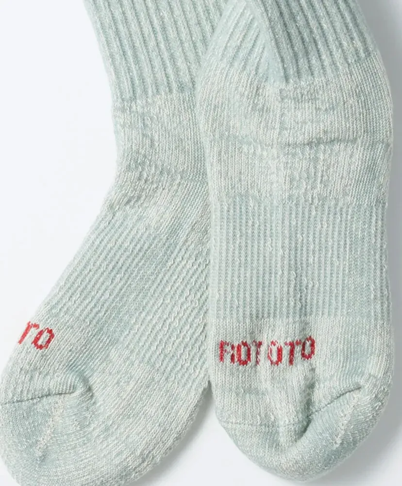 Double Face Mini Crew Socks Organic Cotton
