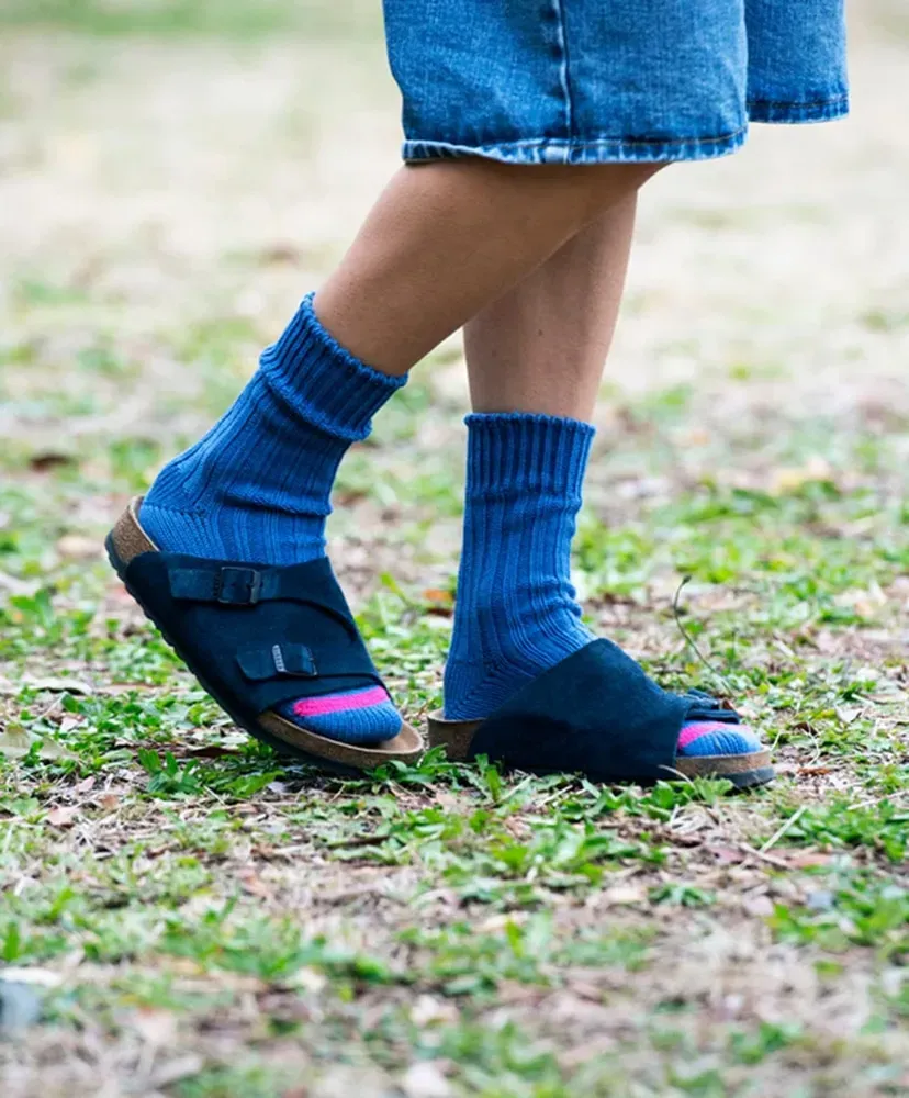 Chunky Ribbed Crew Socks