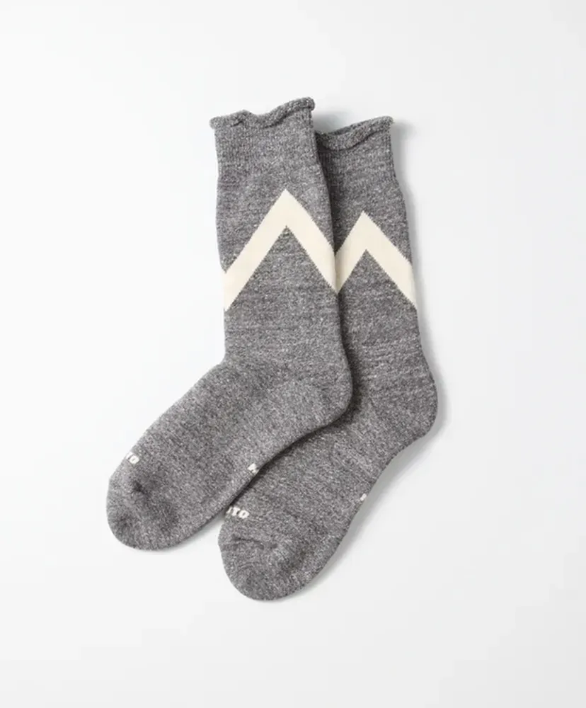 Raffy Sweat Socks Zig Zag