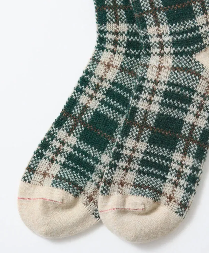 Check Pattern Merino Socks