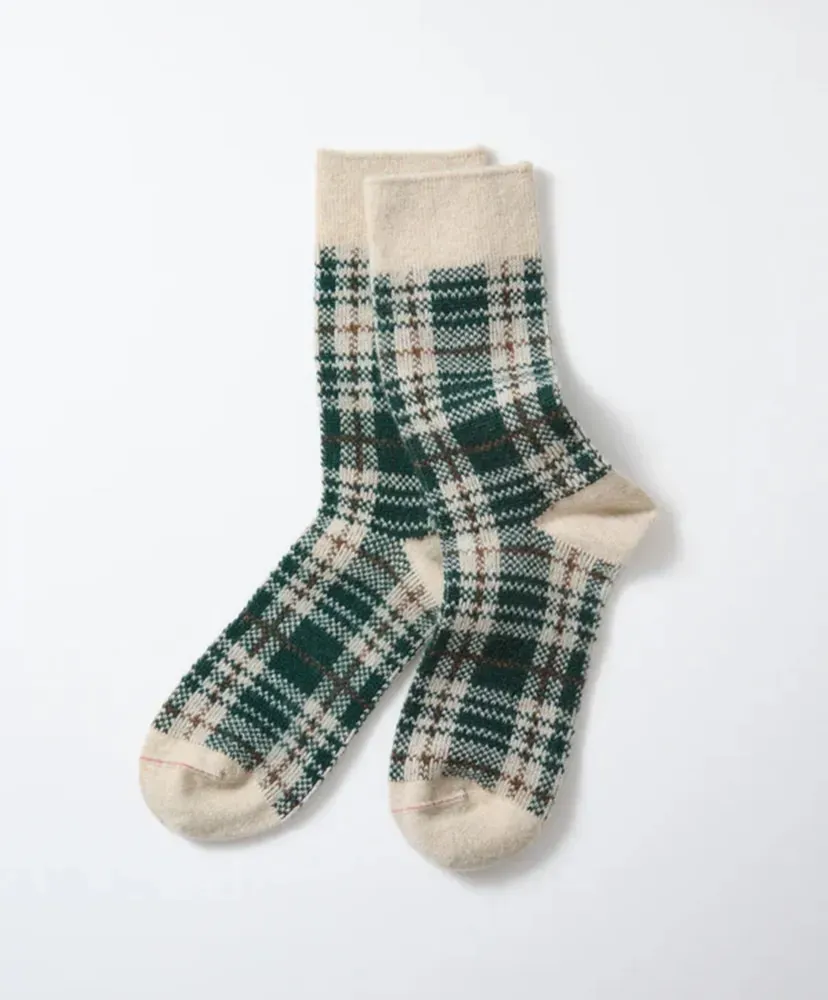 Check Pattern Merino Socks