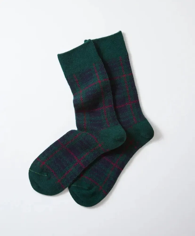 Check Pattern Merino Socks