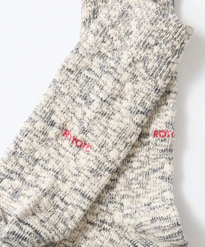 Organic Cotton Slub Crew Socks