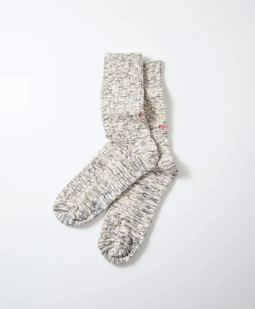 Organic Cotton Slub Crew Socks