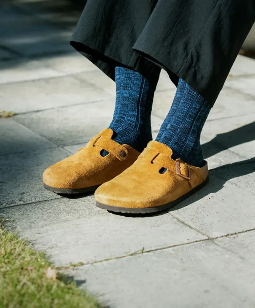 Organic Cotton Indigo Tone Socks