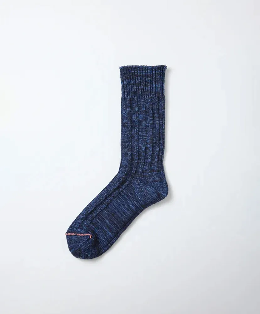 Organic Cotton Indigo Tone Socks