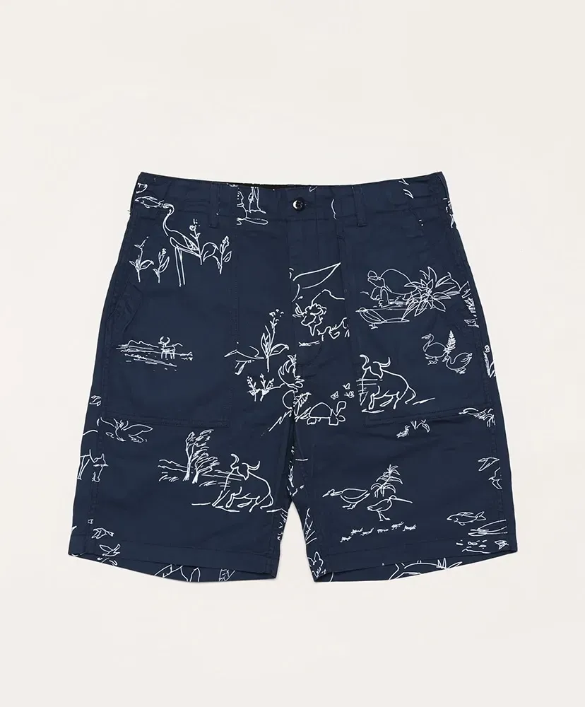 Fatigue Short - Animal Print 6.5Oz Flat Twill
