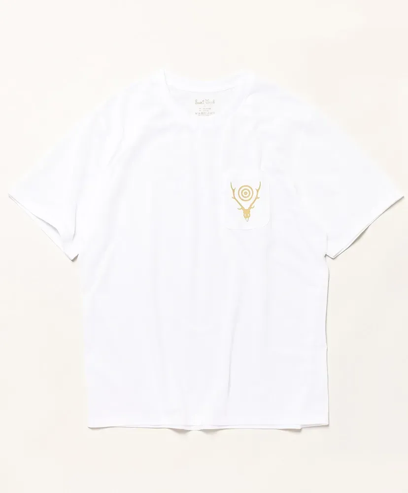 S/S Round Pocket Tee - Circle Horn