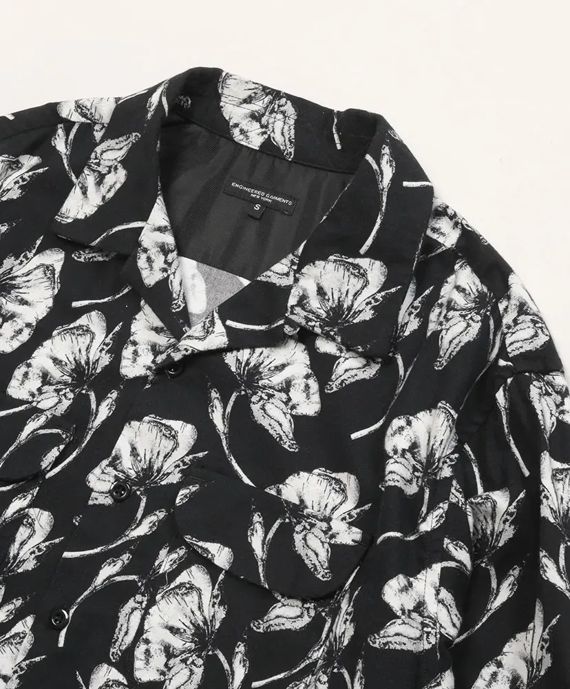 Classic Shirt - Cotton Brushed Floral Print