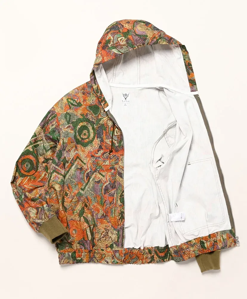 Zipped Work Hoody - Cotton Ripstop / Printed