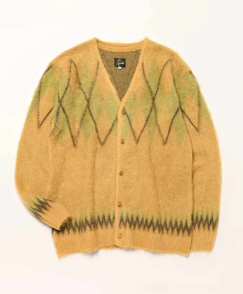 Mohair Cardigan - Argyle