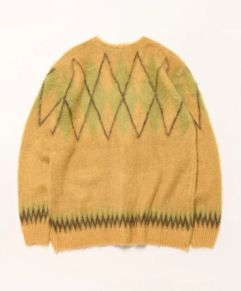 Mohair Cardigan - Argyle
